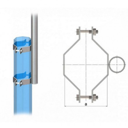 Кронштейн однорожковый радиусный приставной 1К1(15°)-2,0-2,5-П-Тр.48 19 кг